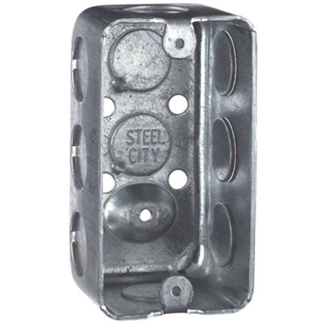 metal exposed electrical wall gang box|1 gang electrical outlet box.